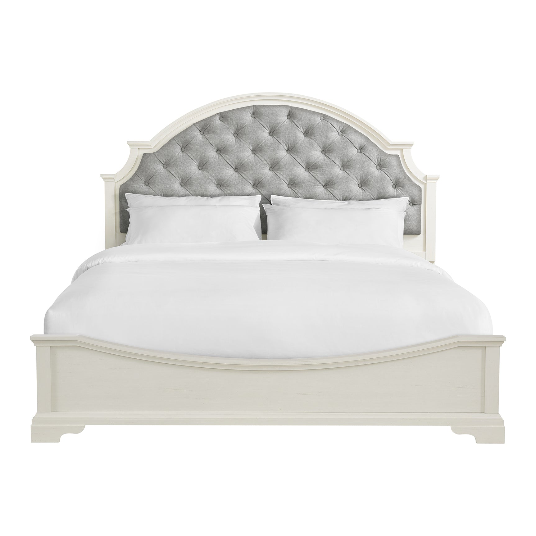 Eastwood Youth King UPH Bed in Off-White - Tampa Furniture Outlet