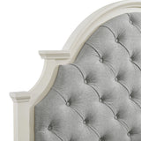 Eastwood Youth Twin UPH Bed in Off-White - Tampa Furniture Outlet