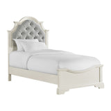 Eastwood Youth Twin UPH Bed in Off-White - Tampa Furniture Outlet