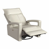 Eco P1 Recliner with Glider and Swivel in Del Mar Cream - Tampa Furniture Outlet