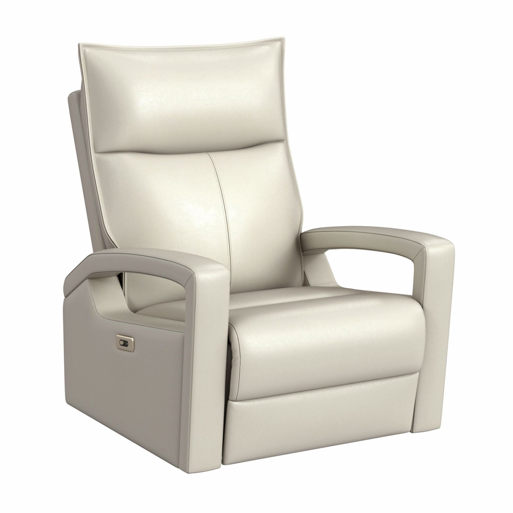 Eco P1 Recliner with Glider and Swivel in Del Mar Cream - Tampa Furniture Outlet