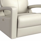 Eco P1 Recliner with Glider and Swivel in Del Mar Cream - Tampa Furniture Outlet