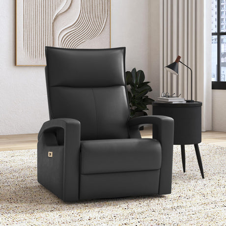 Eco P1 Recliner with Glider and Swivel in Del Mar Grey – SKU U-19020-4617-107P | Elements