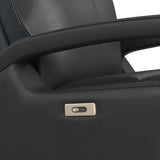 Eco P1 Recliner with Glider and Swivel in Del Mar Grey - Tampa Furniture Outlet