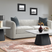 Edison End Table Top in White Faux Marble – SKU T-9130-7-ETT | Elements