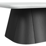 Edison Coffee Table in White and Black - Tampa Furniture Outlet