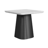 Edison End Table in White and Black - Tampa Furniture Outlet