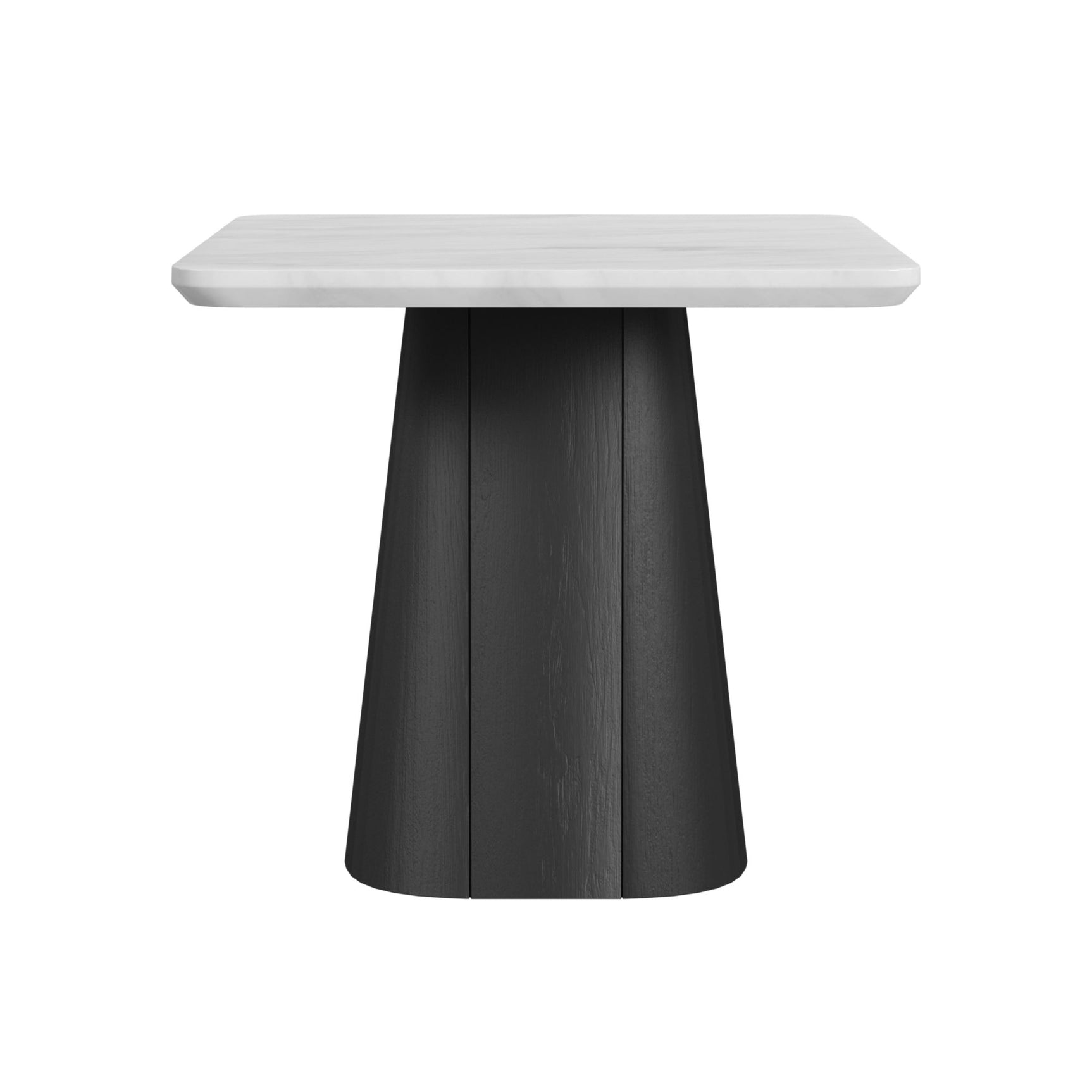 Edison End Table in White and Black - Tampa Furniture Outlet