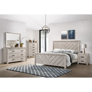 Eleanor King Bed in White – SKU EL700KBZS | Elements