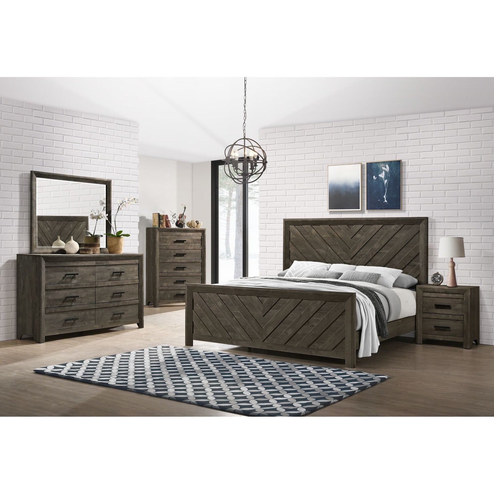 Eleanor 6-Drawer Dresser in Mocha Grey – SKU EL400DRZS | Elements