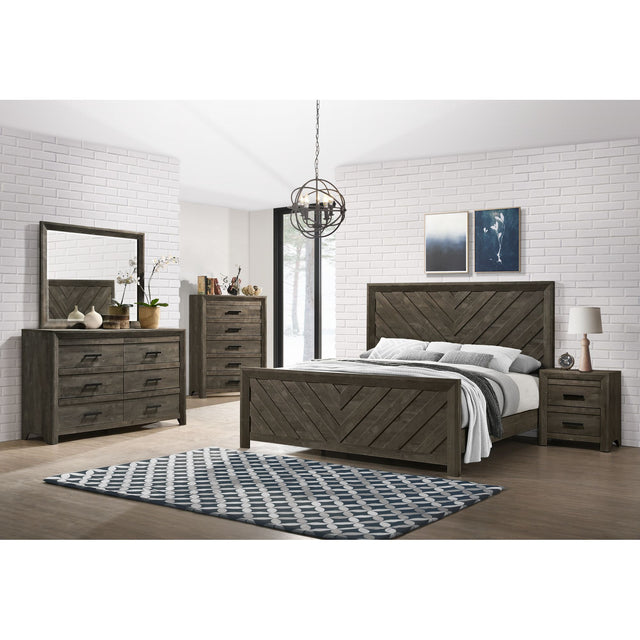Eleanor 6-Drawer Dresser in Mocha Grey – SKU EL400DRZS | Elements