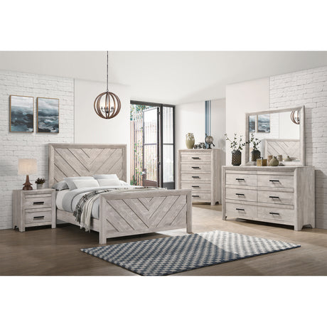 Eleanor 5-Drawer Chest in White – SKU EL700CHZS | Elements