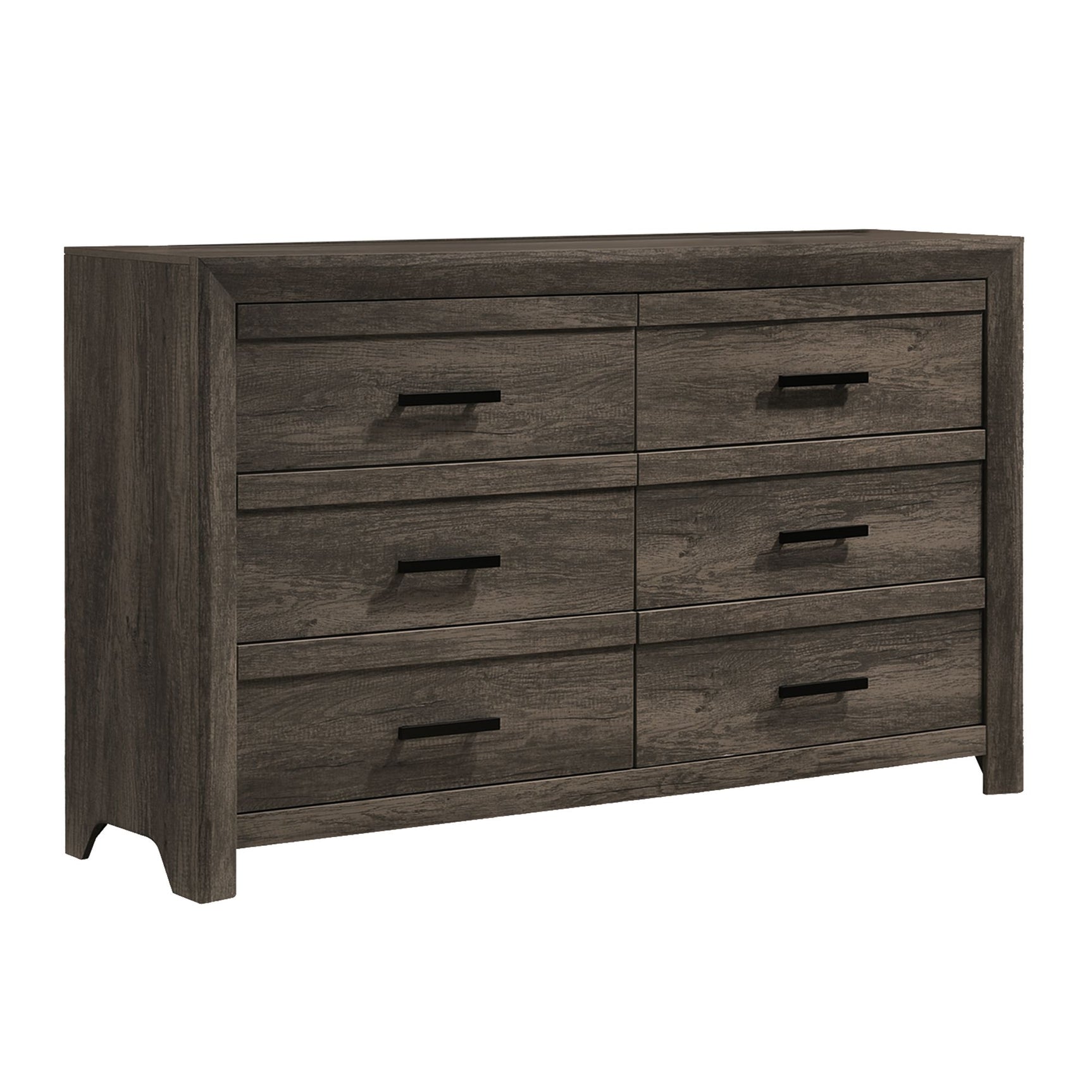 Eleanor 6-Drawer Dresser in Mocha Grey - Tampa Furniture Outlet