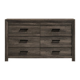Eleanor 6-Drawer Dresser in Mocha Grey - Tampa Furniture Outlet