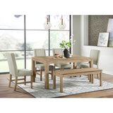 Eleanor Rectangular Dining Table in Brown – SKU D-6460-5-DT | Elements