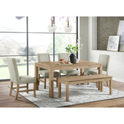 Eleanor Dining Bench in Brown – SKU D-6460-5-BN | Elements