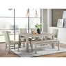 Eleanor Rectangular Dining Table in White – SKU D-6460-3-DT | Elements
