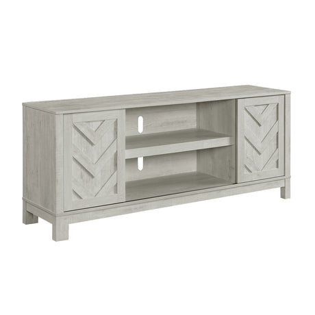 Eleanor 70" TV Stand with Sliding Door in White - Tampa Furniture Outlet