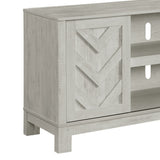 Eleanor 70" TV Stand with Sliding Door in White - Tampa Furniture Outlet
