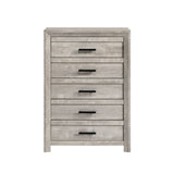 Eleanor 5-Drawer Chest in White - Tampa Furniture Outlet