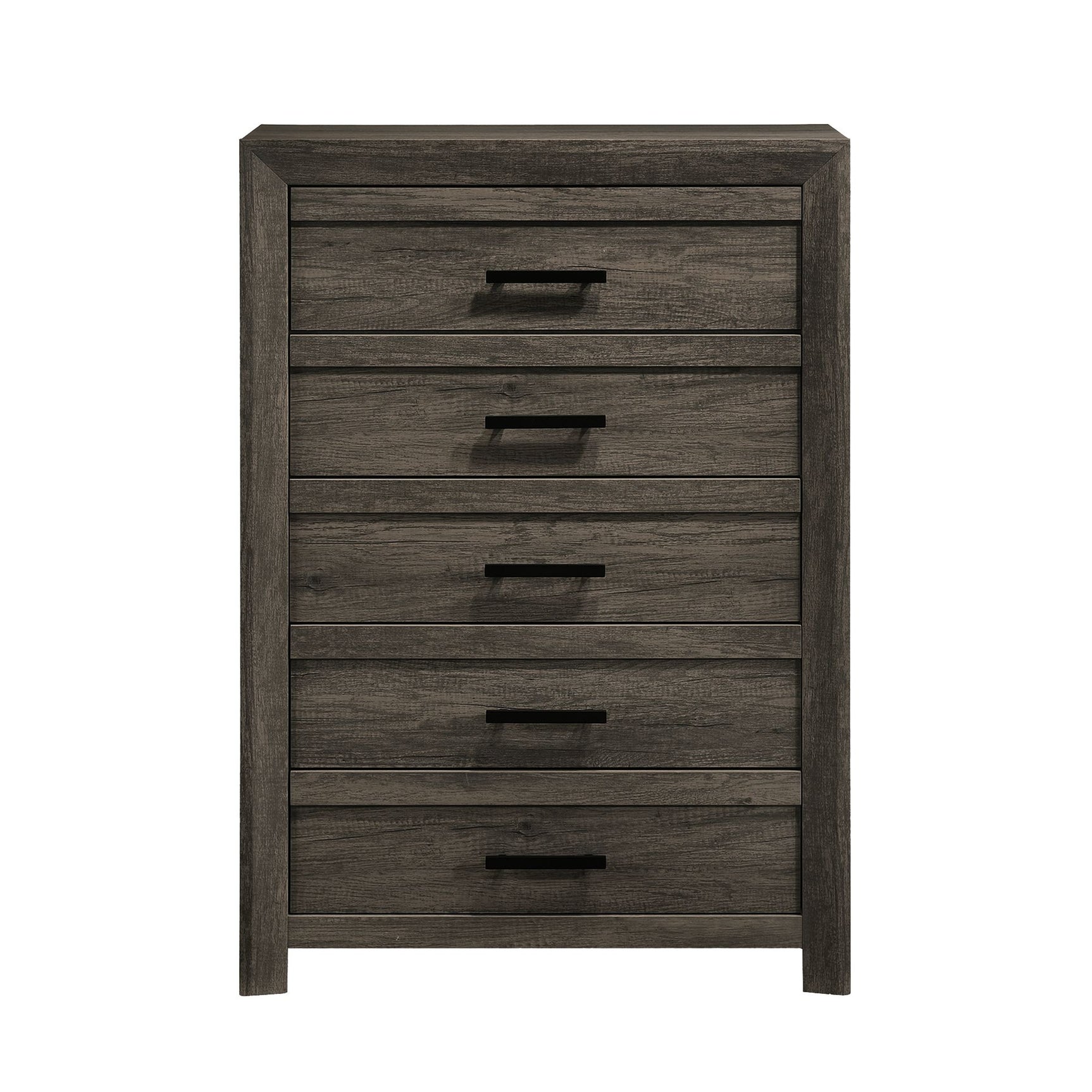 Eleanor 5-Drawer Chest in Mocha Grey