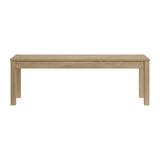 Eleanor Dining Bench in Brown - Tampa Furniture Outlet