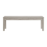 Eleanor Dining Bench in White - Tampa Furniture Outlet