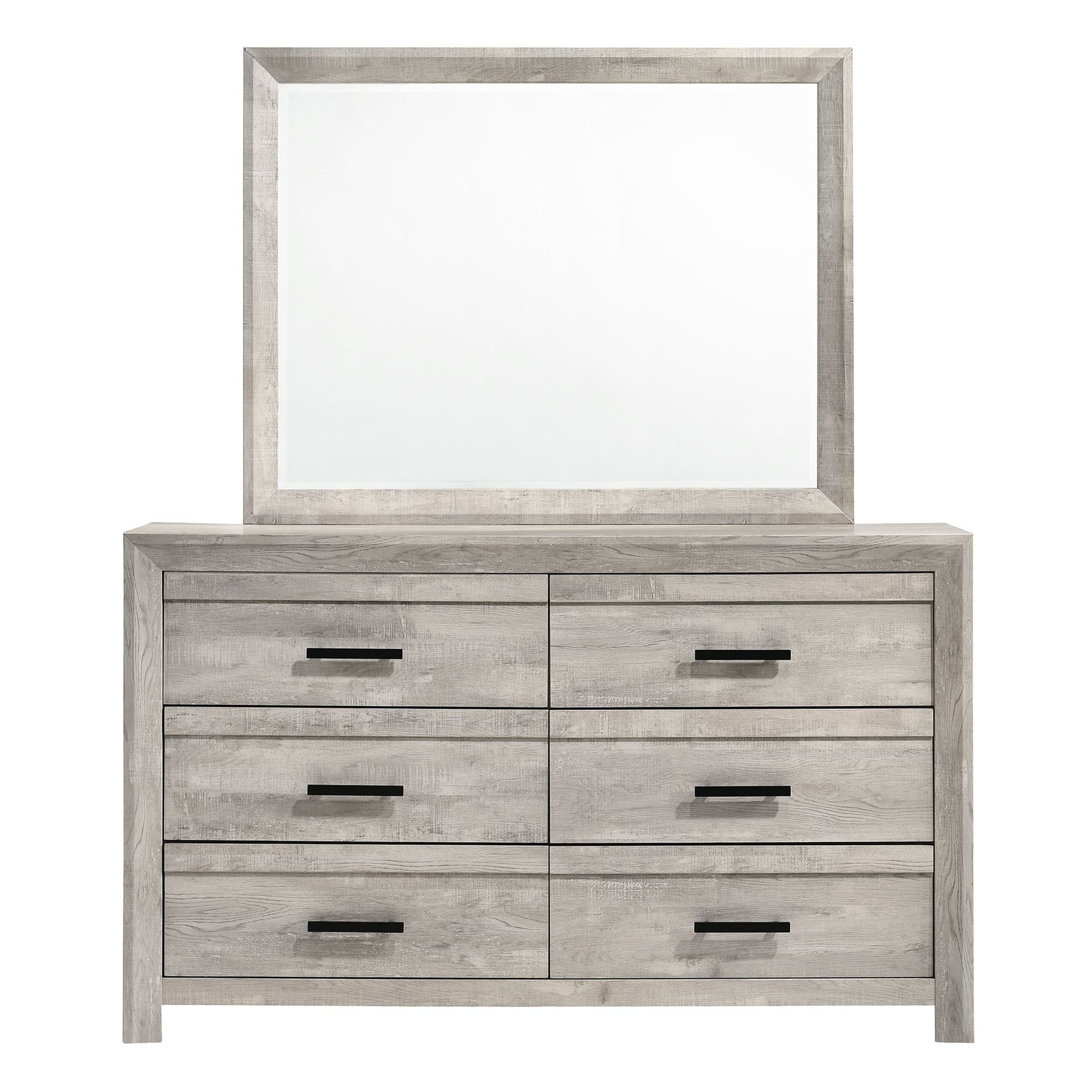 Eleanor Dresser & Mirror Set in White - Tampa Furniture Outlet