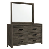 Eleanor Dresser & Mirror Set in Mocha Grey - Tampa Furniture Outlet