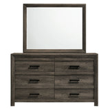 Eleanor Dresser & Mirror Set in Mocha Grey - Tampa Furniture Outlet