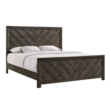 Eleanor King Bed in Mocha Grey - Tampa Furniture Outlet