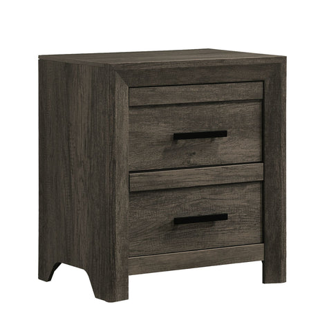 Eleanor 2-Drawer Nightstand in Mocha Grey
