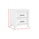 Eleanor 2-Drawer Nightstand in Mocha Grey