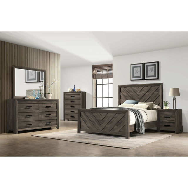 Eleanor 5-Drawer Chest in Mocha Grey – SKU EL400CHZS | Elements