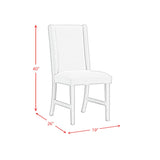 Eleanor Dining Side Chair with Heirloom Fabric in Brown (2 Per Carton) - Tampa Furniture Outlet