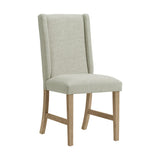 Eleanor Dining Side Chair with Heirloom Fabric in Brown (2 Per Carton) - Tampa Furniture Outlet