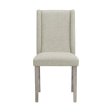 Eleanor Dining Side Chair with Heirloom Fabric in White (2 Per Carton) - Tampa Furniture Outlet