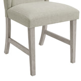 Eleanor Dining Side Chair with Heirloom Fabric in White (2 Per Carton) - Tampa Furniture Outlet