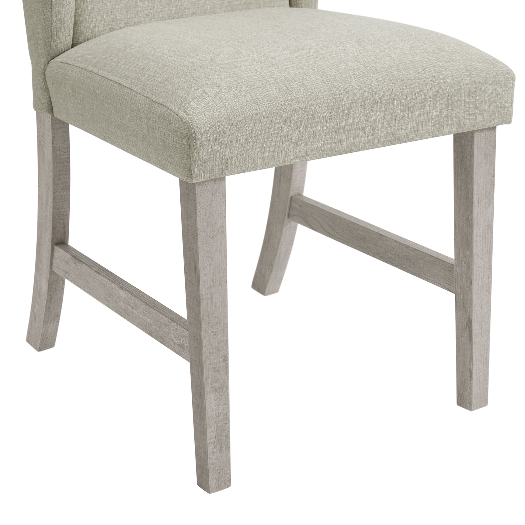 Eleanor Dining Side Chair with Heirloom Fabric in White (2 Per Carton) - Tampa Furniture Outlet