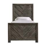 Eleanor Twin Bed in Mocha Grey - Tampa Furniture Outlet