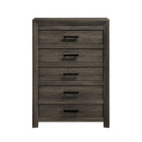 Eleanor 5-Drawer Chest in Mocha Grey - Tampa Furniture Outlet