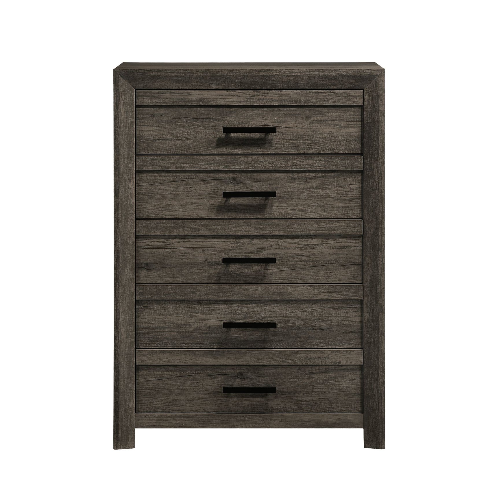 Eleanor 5-Drawer Chest in Mocha Grey - Tampa Furniture Outlet