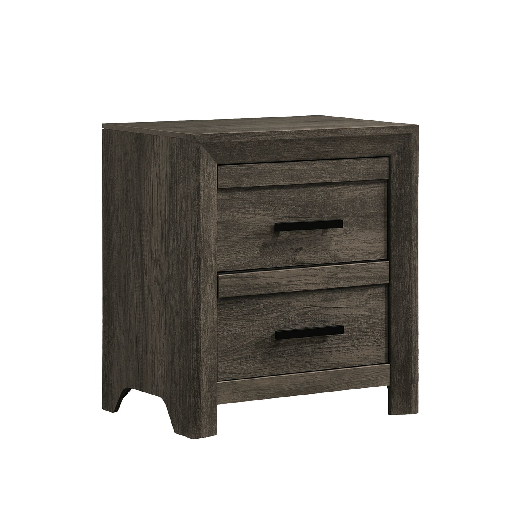 Eleanor 2-Drawer Nightstand in Mocha Grey - Tampa Furniture Outlet