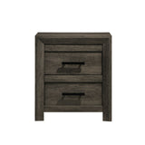 Eleanor 2-Drawer Nightstand in Mocha Grey - Tampa Furniture Outlet