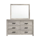 Ellen Dresser & Mirror Set White