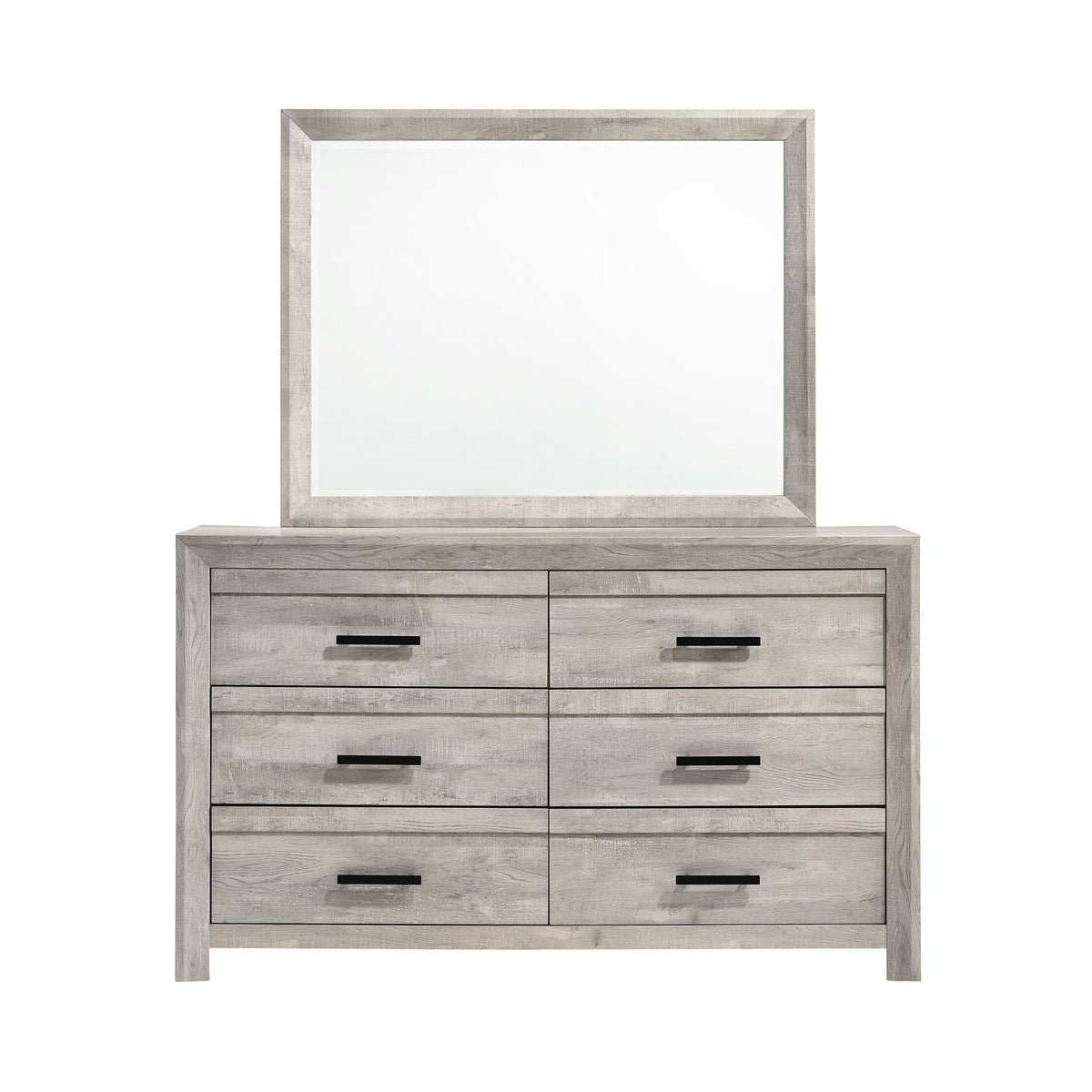Ellen Dresser & Mirror Set White