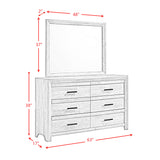 Ellen Dresser & Mirror Set White - Tampa Furniture Outlet