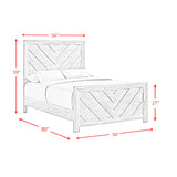 Ellen Full Bed White - Tampa Furniture Outlet