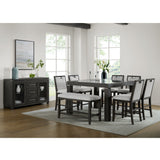 Elodie Counter Chair with Grey Fabric in Charcoal (2 Per Carton) - Tampa Furniture Outlet