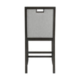 Elodie Counter Chair with Grey Fabric in Charcoal (2 Per Carton) - Tampa Furniture Outlet